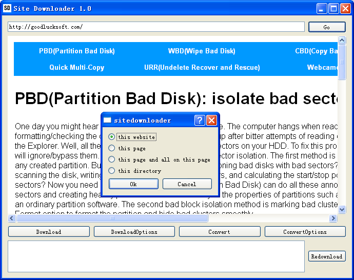 site downloader